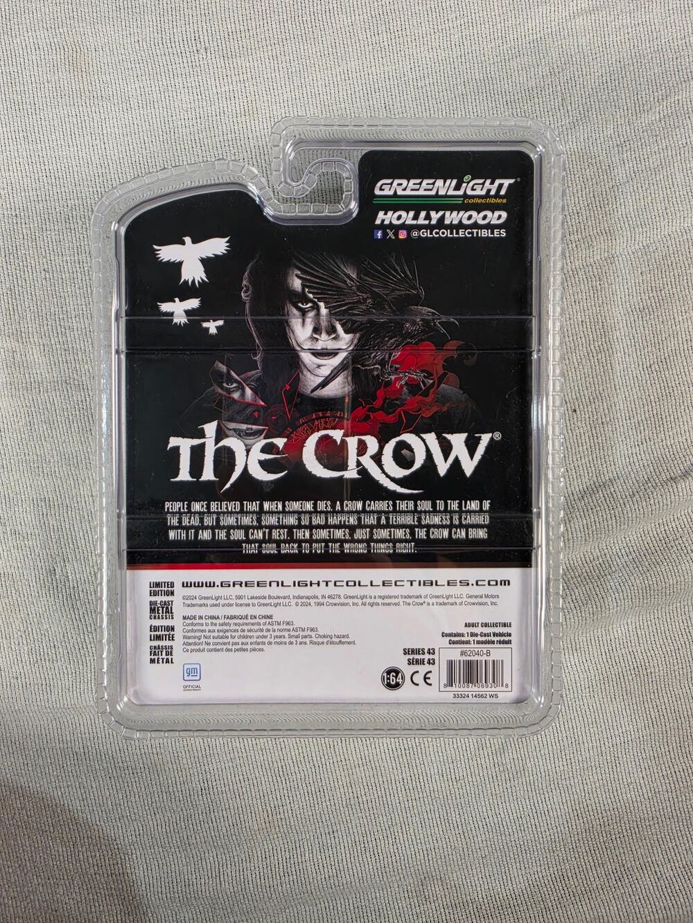 Greenlight The Crow 1971 Chevy Monte Carlo 1:64 New